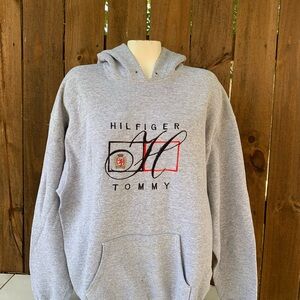 90s Vintage Tommy Hilfiger men's hoodie size XL, Oversized, Streetwear.